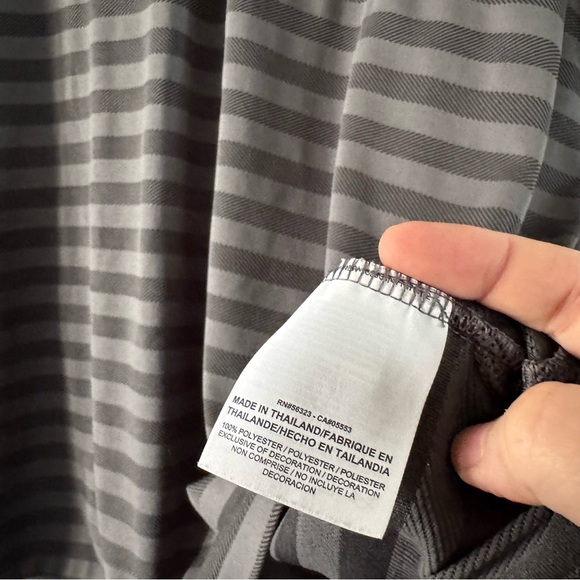 Nike Men's Golf Dark Gray Striped Polo Shirt Drifit XXL EUC - Picture 9 of 12